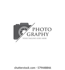 photography camera concept logo icon vector template