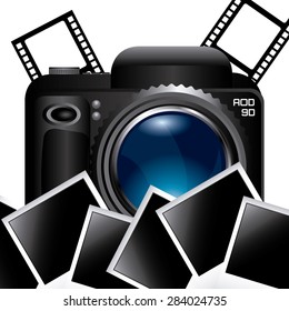 photography camera design, vector illustration eps10 graphic 