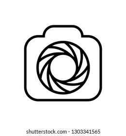 photography, camera icon logo template