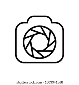 photography, camera icon logo template