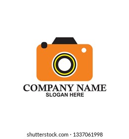 photography camera icon logo vector design template