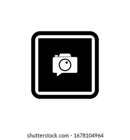 plantilla de diseño vectorial del logotipo de cámara fotográfica