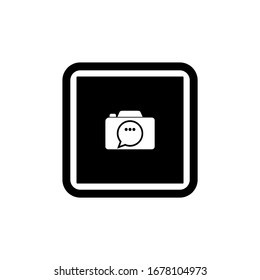 photography camera icon logo vector design template