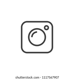 Photography camera icon perfect line style