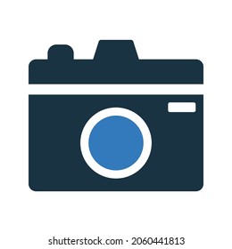Photography, camera icon. Simple editable vector design isolated on a white background.