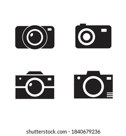 Photography camera icon vector pack