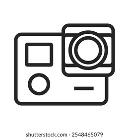 Vector del icono de la cámara de Fotografía. signo de ilustración de la foto.