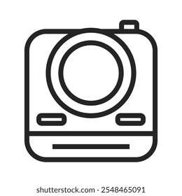 Photography camera icon vector. photo illustration sign. focus symbol.