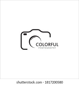 Photography Camera Lens Logo Design Vector