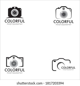Vector de diseño de logotipo de cámara fotográfica