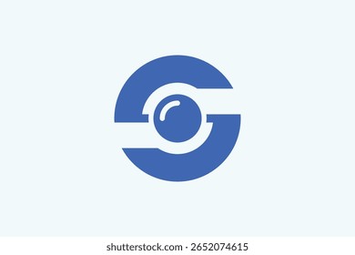 fotografia câmera lente logotipo vetor minimalista design ilustração. Ícone Visão. Símbolo de fotografia.