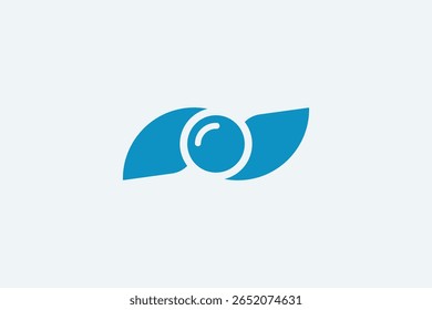 fotografia câmera lente logotipo vetor minimalista design ilustração. Ícone Visão. Símbolo de fotografia.