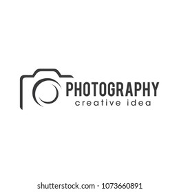 photography  camera logo icon vector template