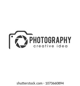 photography  camera logo icon vector template