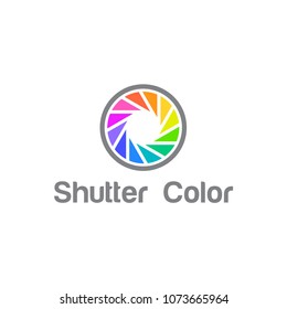 photography camera logo icon vector template