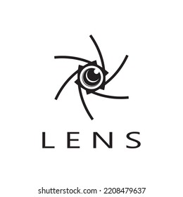 fotografía imagen logotipo icono diseño vectorial de la cámara aislado en fondo negro