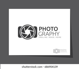 photography camera logo icon vector template