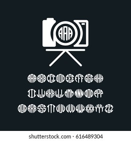 Photography Camera Monogram Logo Template