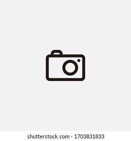 símbolo de ilustrador vectorial de icono de la cámara fotográfica