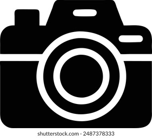 Fotografie, Kamera, Foto, Bild, Schnappschuss, Aufnahme, Objektiv-Icon-Vektorillustration.