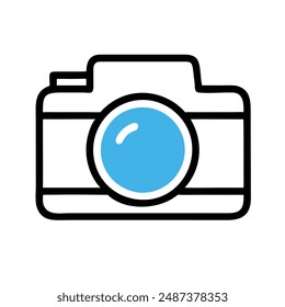 Fotografie, Kamera, Foto, Bild, Schnappschuss, Aufnahme, Objektiv-Icon-Vektorillustration.