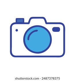 Fotografie, Kamera, Foto, Bild, Schnappschuss, Aufnahme, Objektiv-Icon-Vektorillustration.