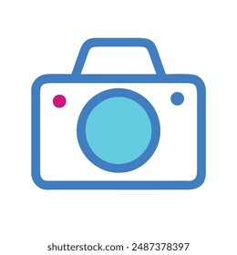 Fotografie, Kamera, Foto, Bild, Schnappschuss, Aufnahme, Objektiv-Icon-Vektorillustration.