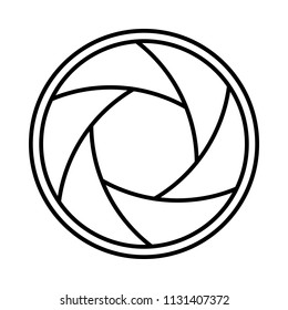 Photography Camera shutter objective aperture icon