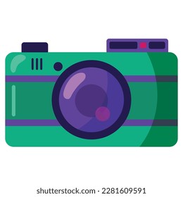 Photography camera technology icon isolated