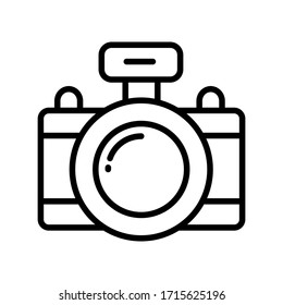 Photography camera thin line icon