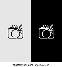 photography camera tree logo design