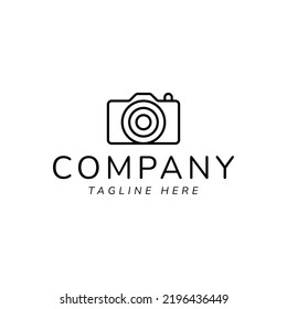 photography camera vector logo design