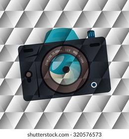 Photography and camera vintage design, vector illustration.