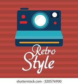 Photography and camera vintage design, vector illustration.