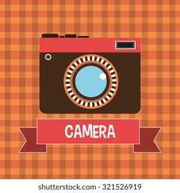 Photography and camera vintage design, vector illustration.