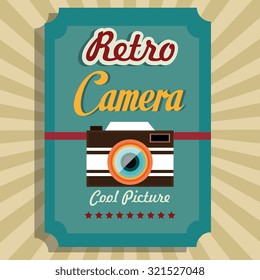 Photography and camera vintage design, vector illustration.