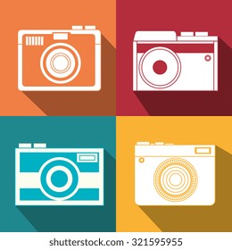 Photography and camera vintage design, vector illustration.