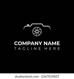 Photography company logo, Photo logo Design and Monogram, camera signal wave icon, vector logo format, 
