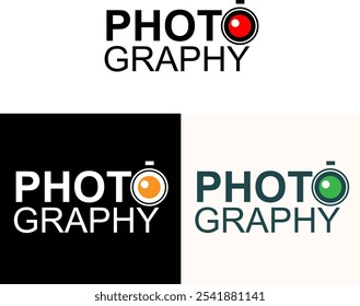 Photography company logo vector design. Camera logo design	