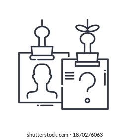 Icono de concepto fotográfico, ilustración lineal aislada, vector de línea delgada, signo de diseño web, símbolo de concepto de contorno con trazo editable sobre fondo blanco.