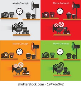 Photography concept,vector