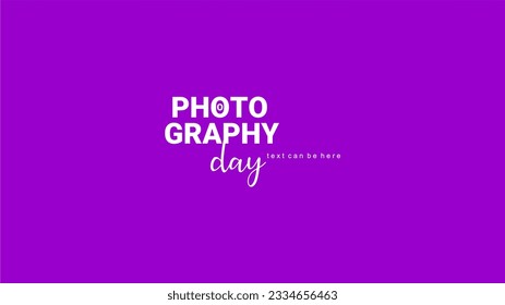 Photography Day - Mnemonic Vector Artwork