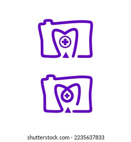 photography dental logo design vector