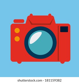 photography design over blue background vector illustration photography design over blue background vector illustration