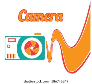 Photography design over white background, vector illustration