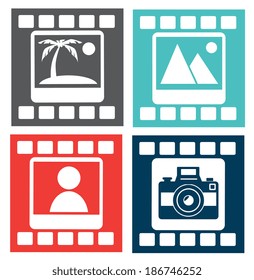 Photography design over white background, vector illustration