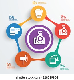 Photography design,clean vector