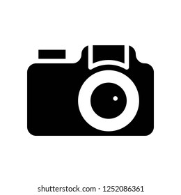 photography digital camera icon filled solid design style