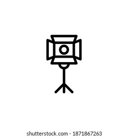 Icono Equipo de fotografía en vector. Logotipo
