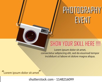 photography event concept for competitions and banners